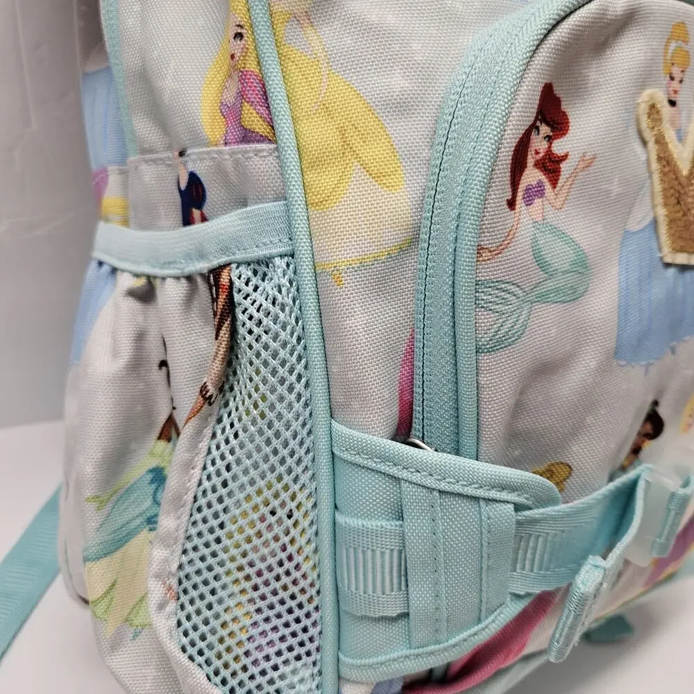 Pottery Barn Kids Small Disney Princess Backpack Aqua Blue NWT No Monogram NEW